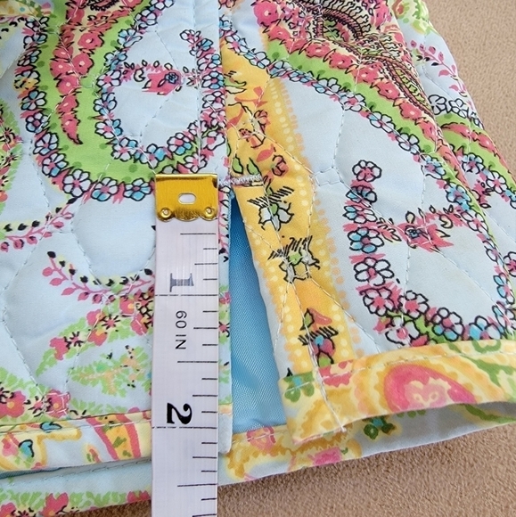 Kate Hill Quilted Snap Front Lined Paisley Print Jacket Size Large EUC - Picture 9 of 9